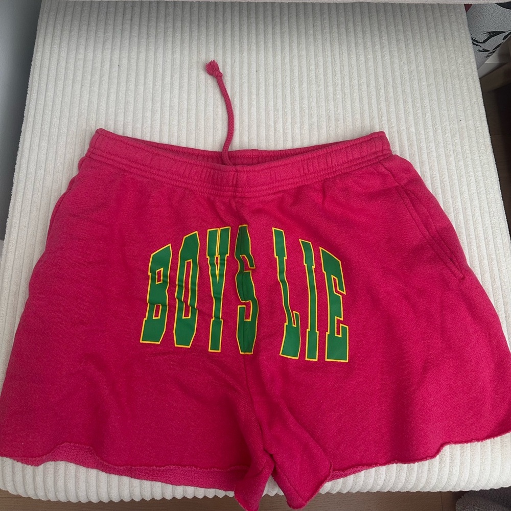 Boys Lie Pink shorts size L